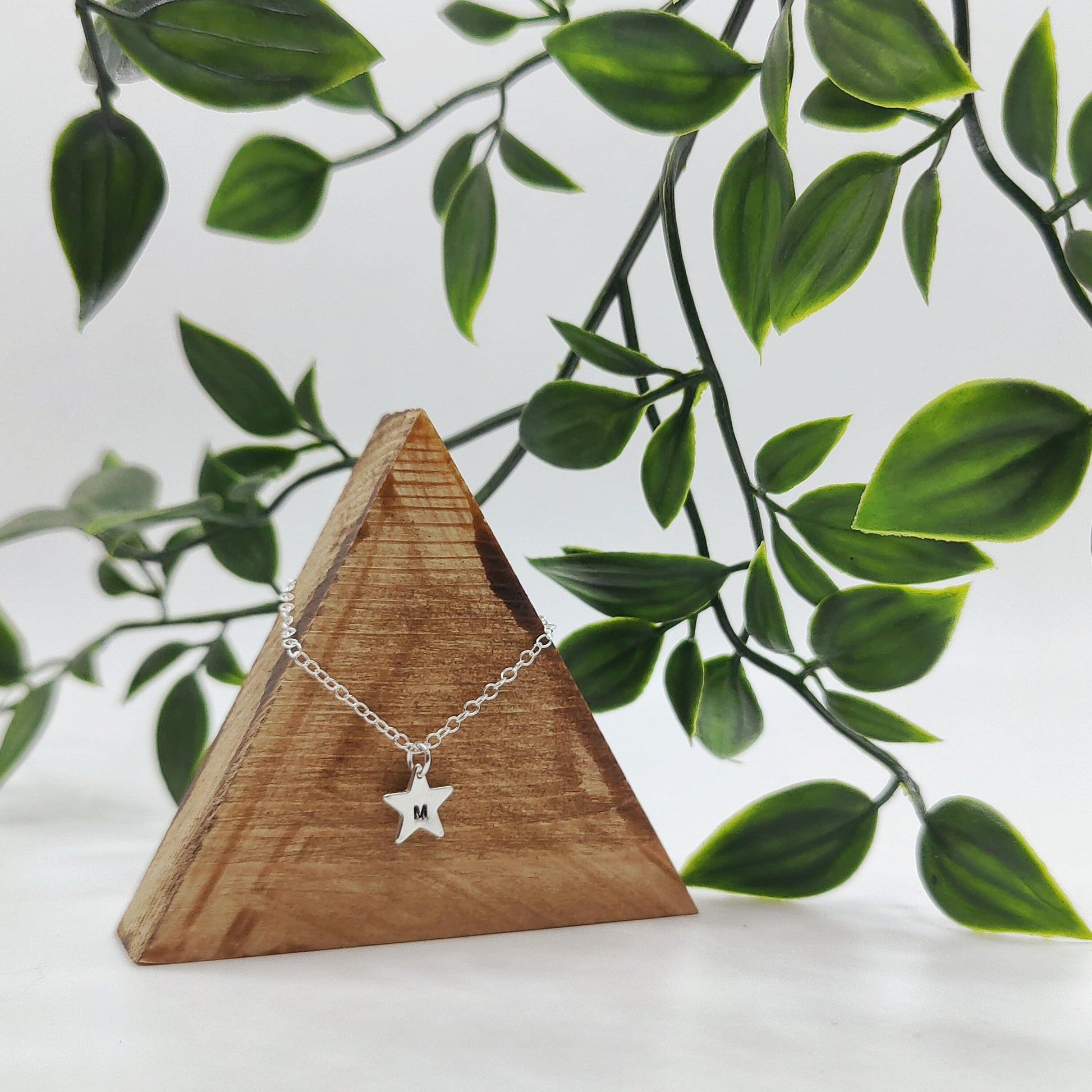 Personalised Star Initial Family Necklace made from Sterling Silver 925